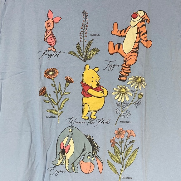 Disney Winnie the Pooh Blue Long Sleeve Top - Picture 2 of 4